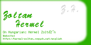 zoltan hermel business card
